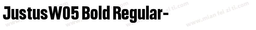 JustusW05 Bold Regular字体转换